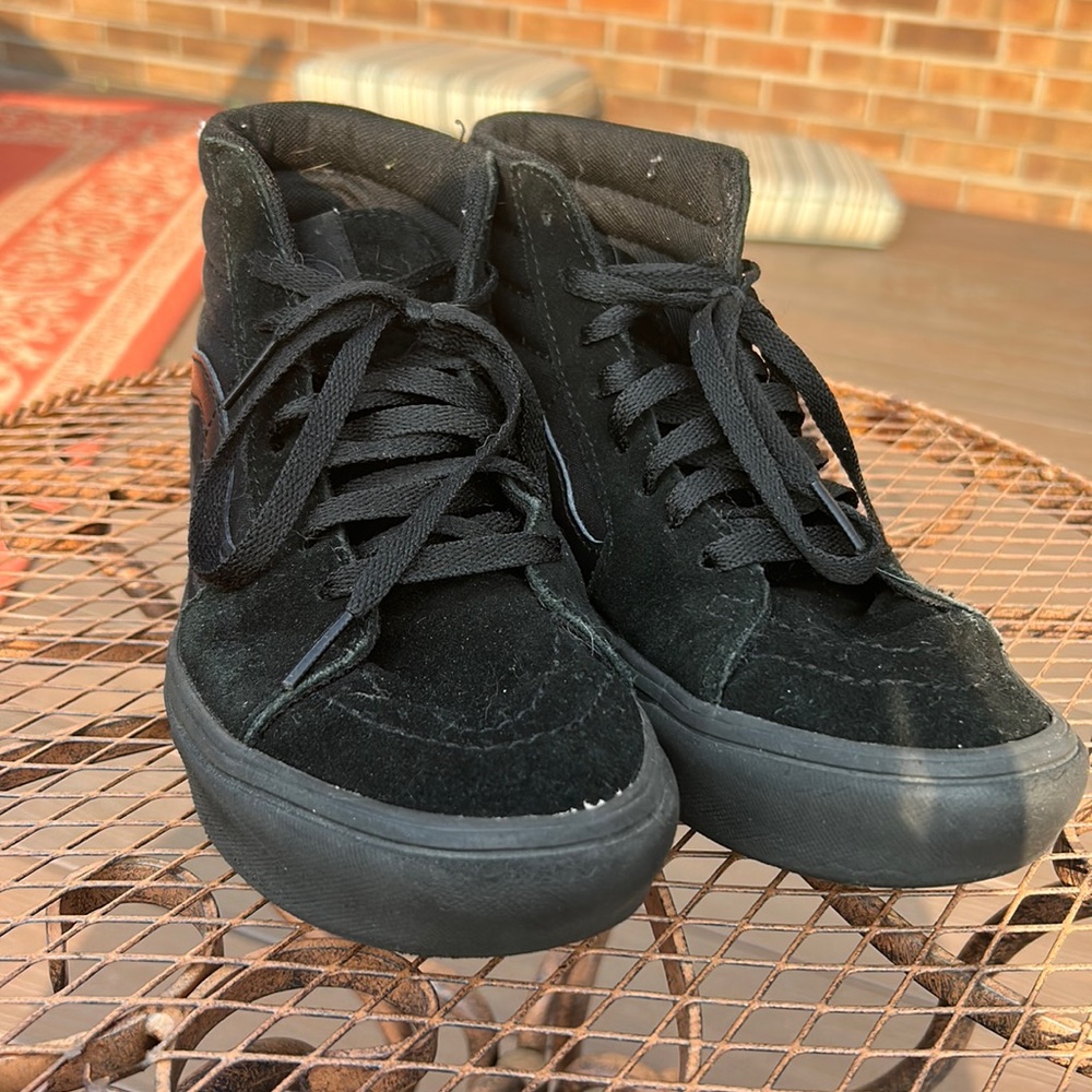 Black high top vans extra comfort support